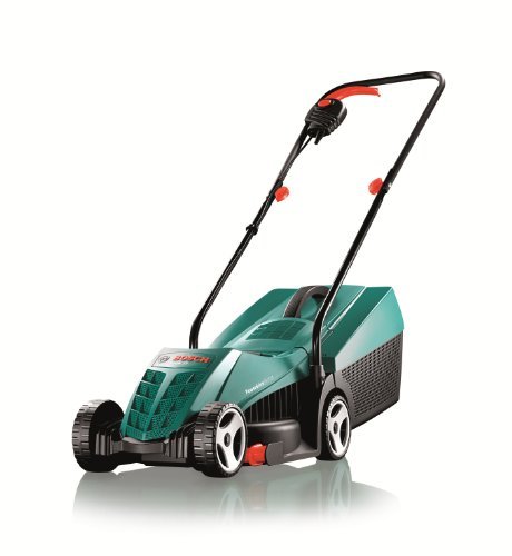 This model is affordable and caters efficiently for small-medium sized lawns and for the price I don't really think you will find a better lawnmower. This 1200w model comes with grass combs that facilitate cutting of grass around the edges if your lawn and right up to the edges against fences and walls. Additionally, it is a lightweight model of only 6.8kg making it easy to manoeuvre around with. It has a cutting width of 32cm which is about right for most small lawns and offers 3 cutting height between 20mm and 60mm so you can get the perfect finish. The only downside to this model is that it's a corded model. You can get a cordless model but this comes down to cost and your budget as its not what we would call affordable.