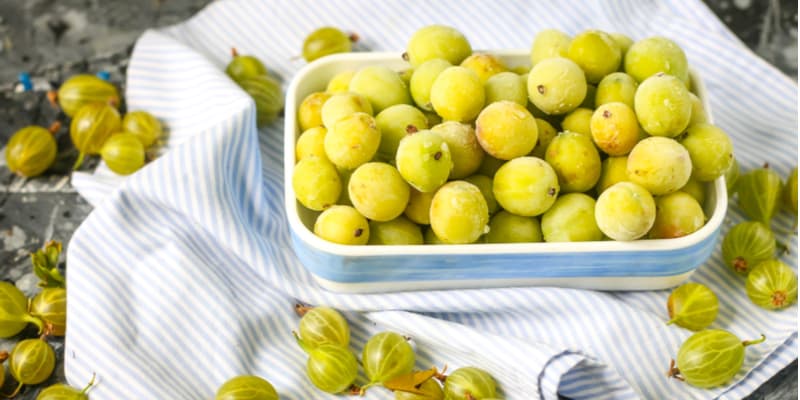 Home freeze - frozen gooseberries. Billets for the winter.